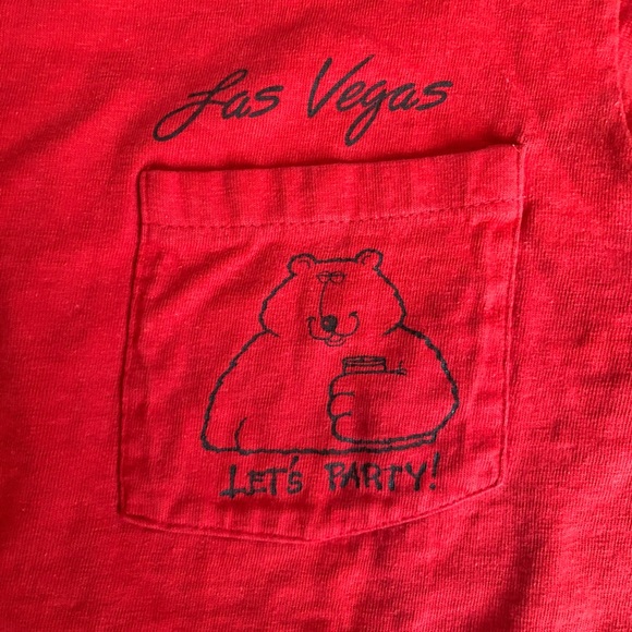 Vintage 80s Las Vegas Party Animal T-Shirt - Picture 4 of 5